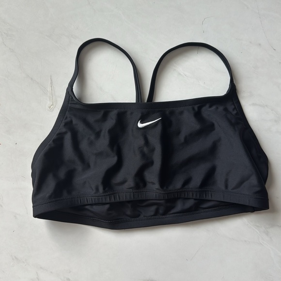 Nike 2-Piece Black Blue Bikini Two Piece Racer Back Swim Suit Women's Size 8 - Picture 8 of 8